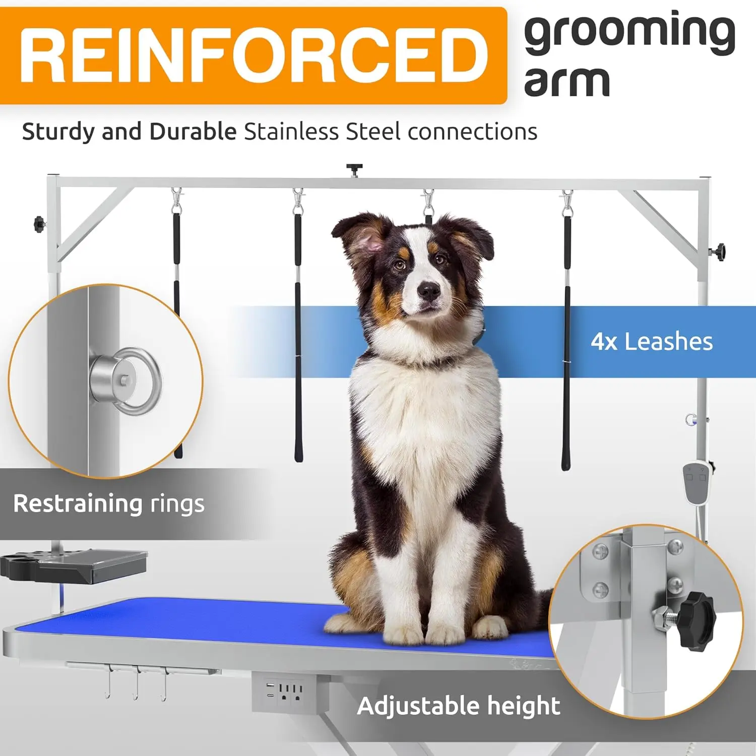 New Arrival Electric Dog Grooming Table LED Illuminated Hydraulic Show Stroller Scissor Lift for Professional Dog Grooming