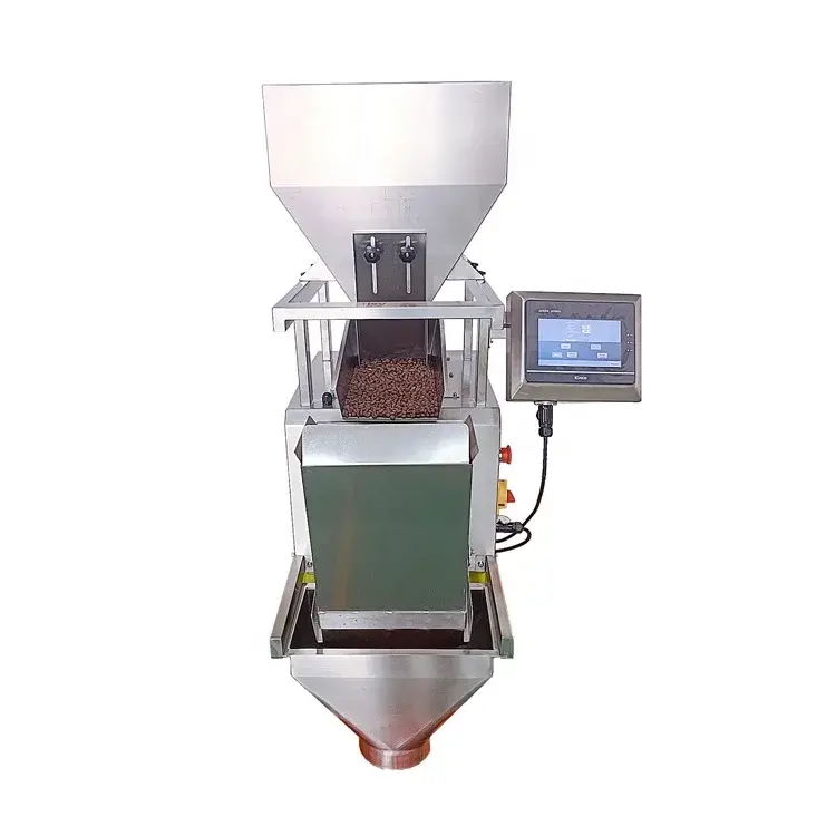 One head linear  weigher 100g-5kg coffee beans dog food cat food pet food weight dispenser linear scale