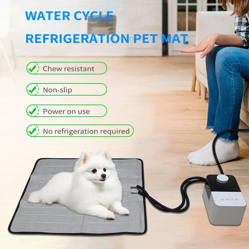 100% Polyester Summer Cooling Pet Mat Knitted Cooling Blanket Pet Ice Pad for Lowering Dog and Cat Temperature