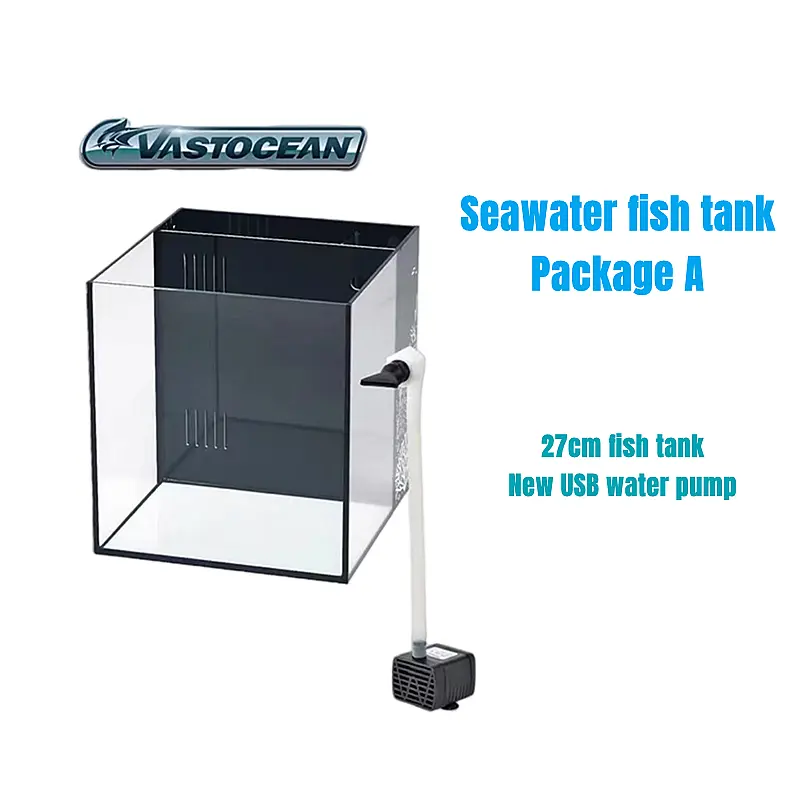 Ultra Clear Glass Mini Salt Water Marine Aquarium Fish Tank for Marine