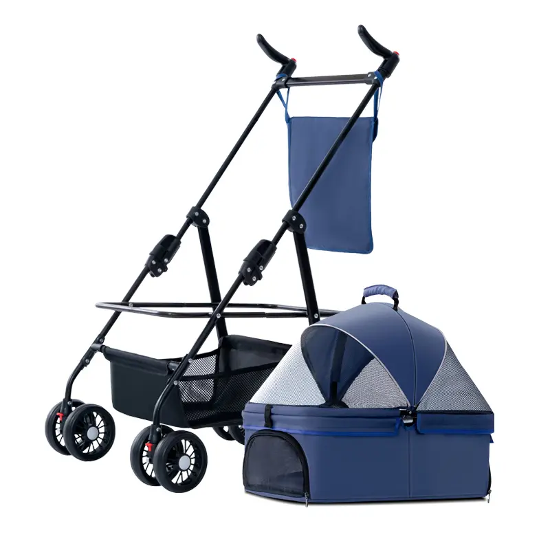 Wholesale Fine Quality Multi-Purpose Pet Vehicle Shock-Proof Wheel Folding Pet Cart