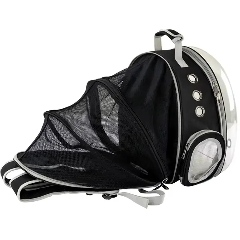 Pet Carrier Bagpack Travel Bag Carrying Design Dog Cat Transport Breathable Folding Cages