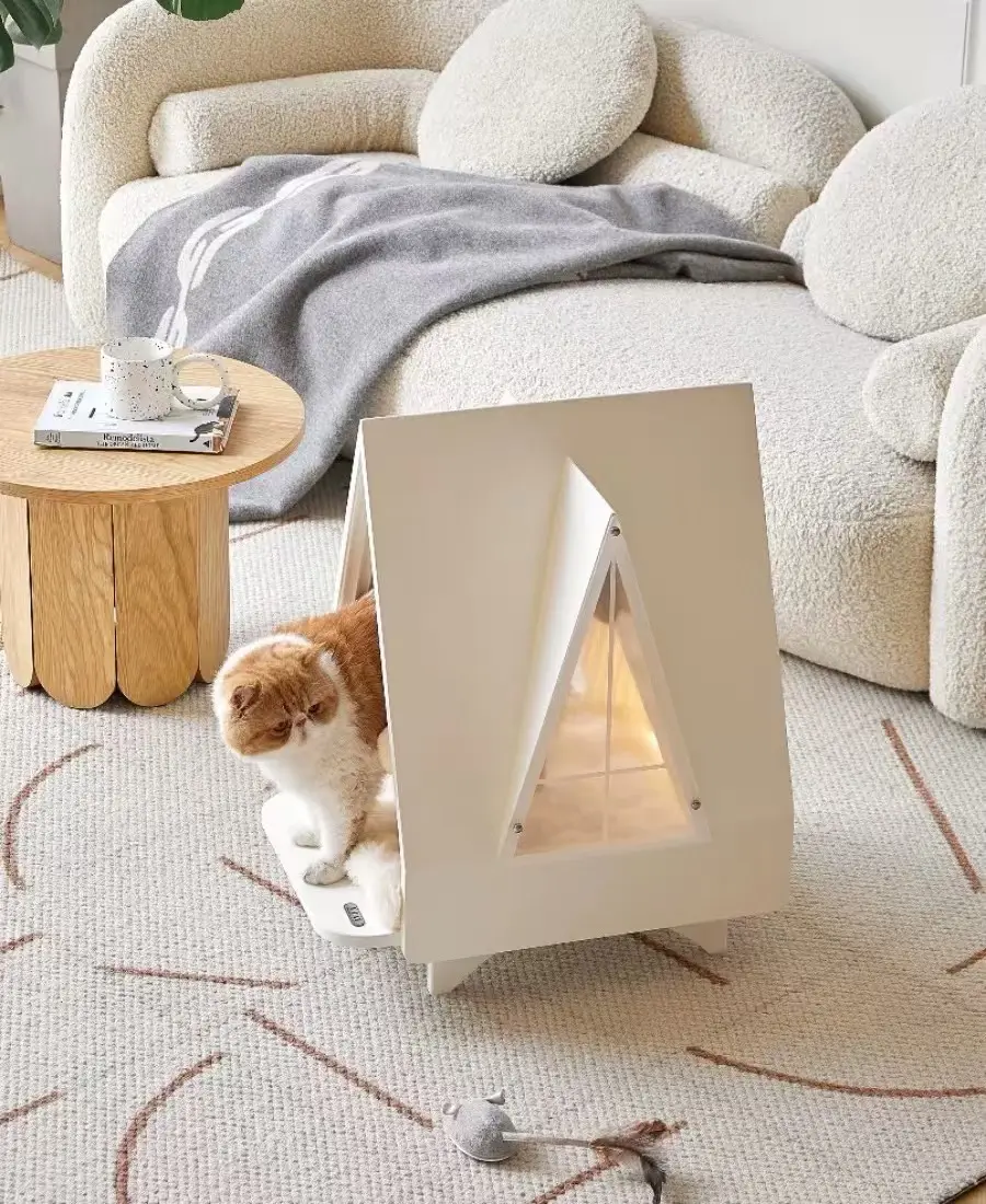 Minimalist cat bed cream style cat and dog bed can be used in all seasons large size comfortable