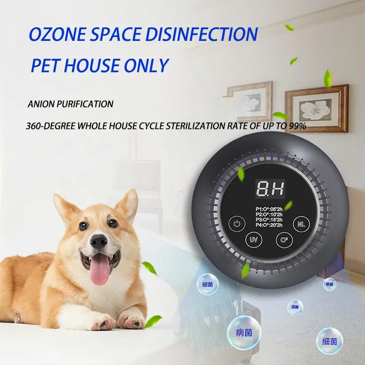 Smart Home Pet Air Purifiercar Ozone Generator With Hang Wall Smart Dog Cat Odor Eliminator Cleaning Machine