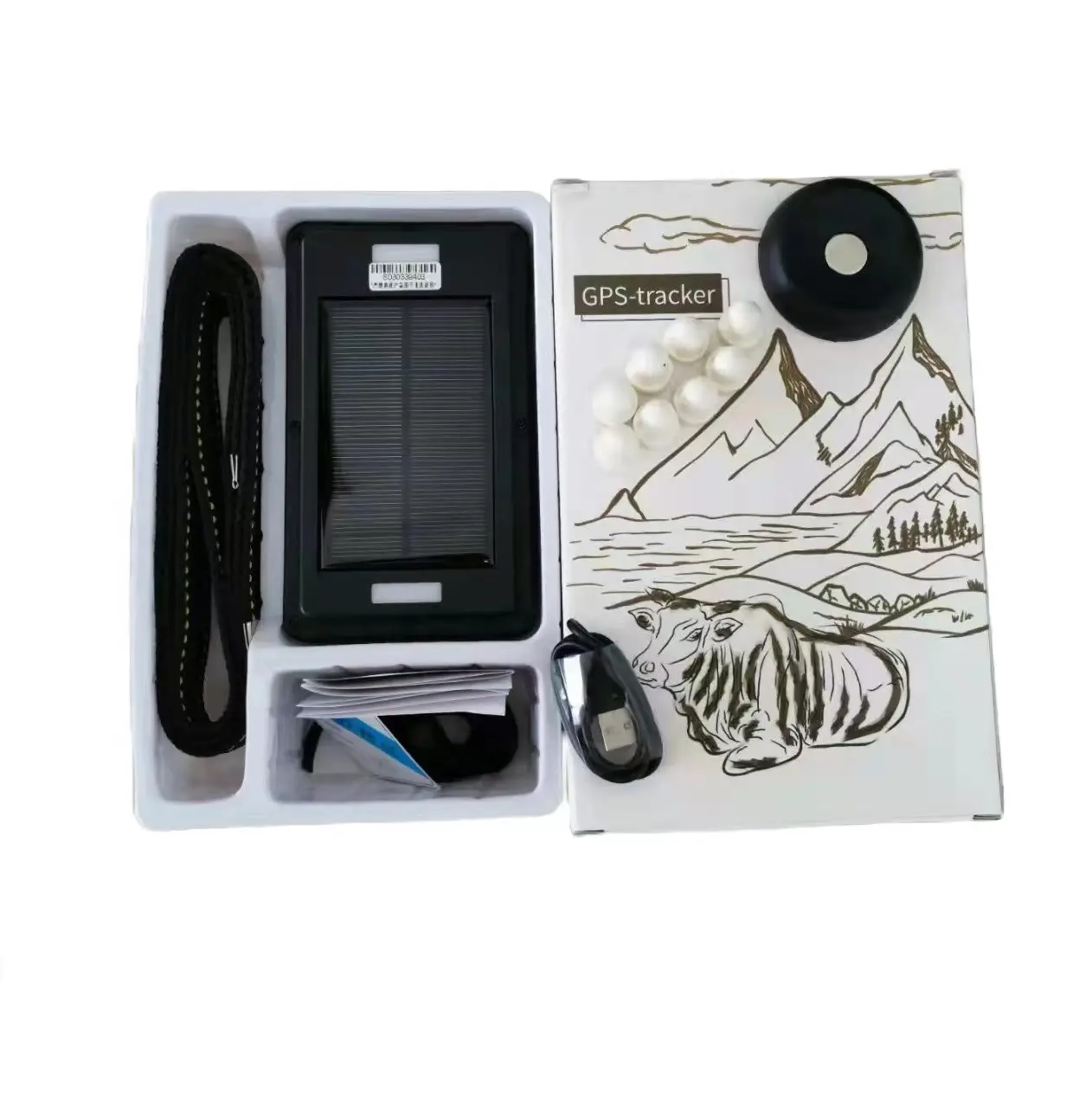 gps solar tracker 2024 latest technology GPS tracker system development OEM factory support customization solar gps cattle