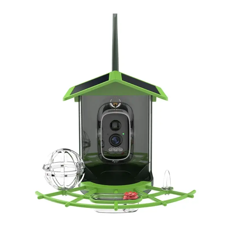 Solar smart bird feeder 3MP WIFI W03 camera Support automatic white balance 2D/3D noise reduction PIR motion detection