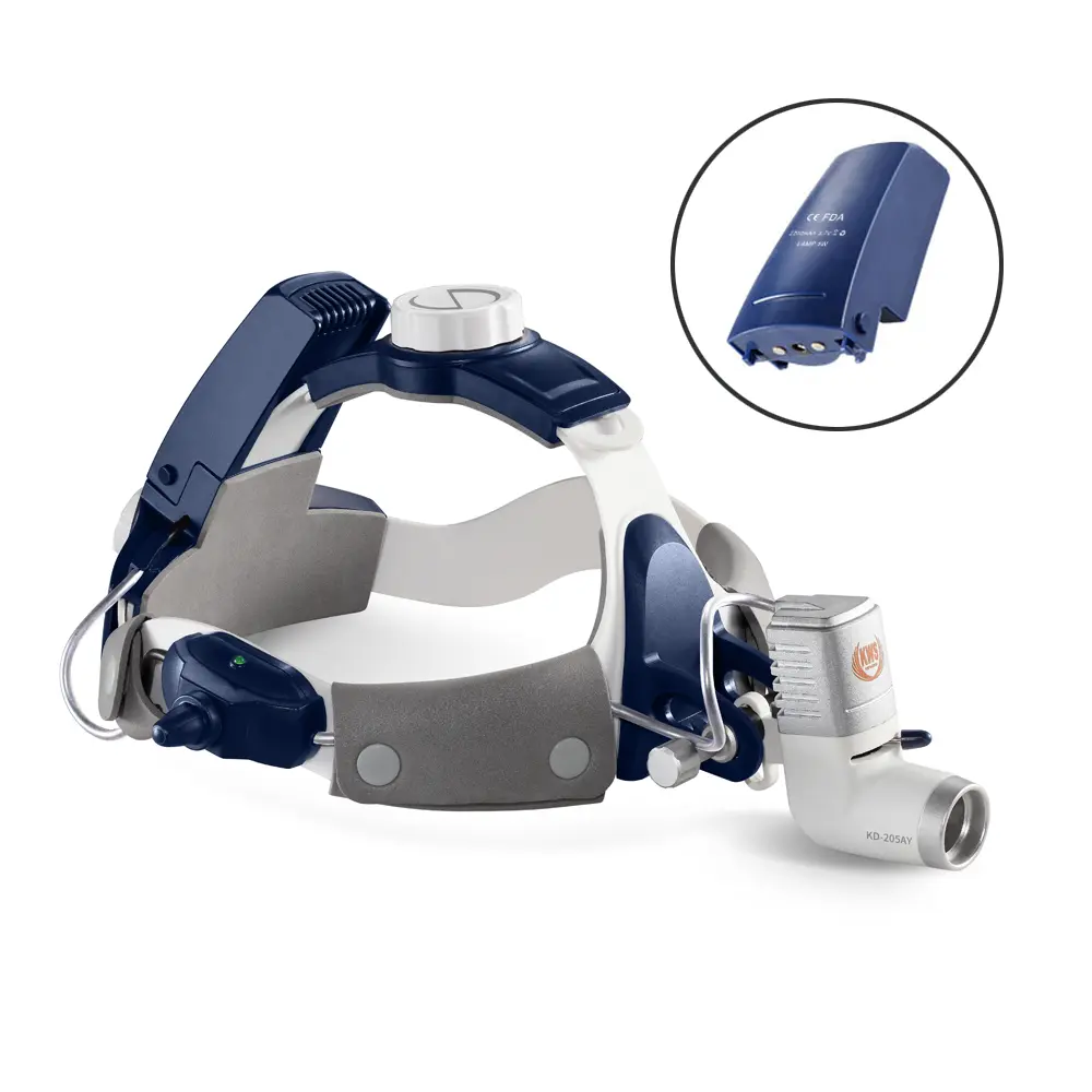 5W Wireless Pet Dental Care Headlight Surgical Headband with Two Battery Operated Headlights for Dog Medical Treatments