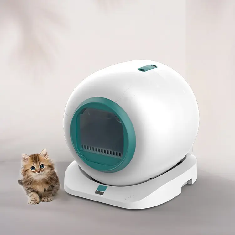 Wholesale Large Automatic Self-Cleaning Electric Cat Litter Pan Low Noise with Pet Care Apps