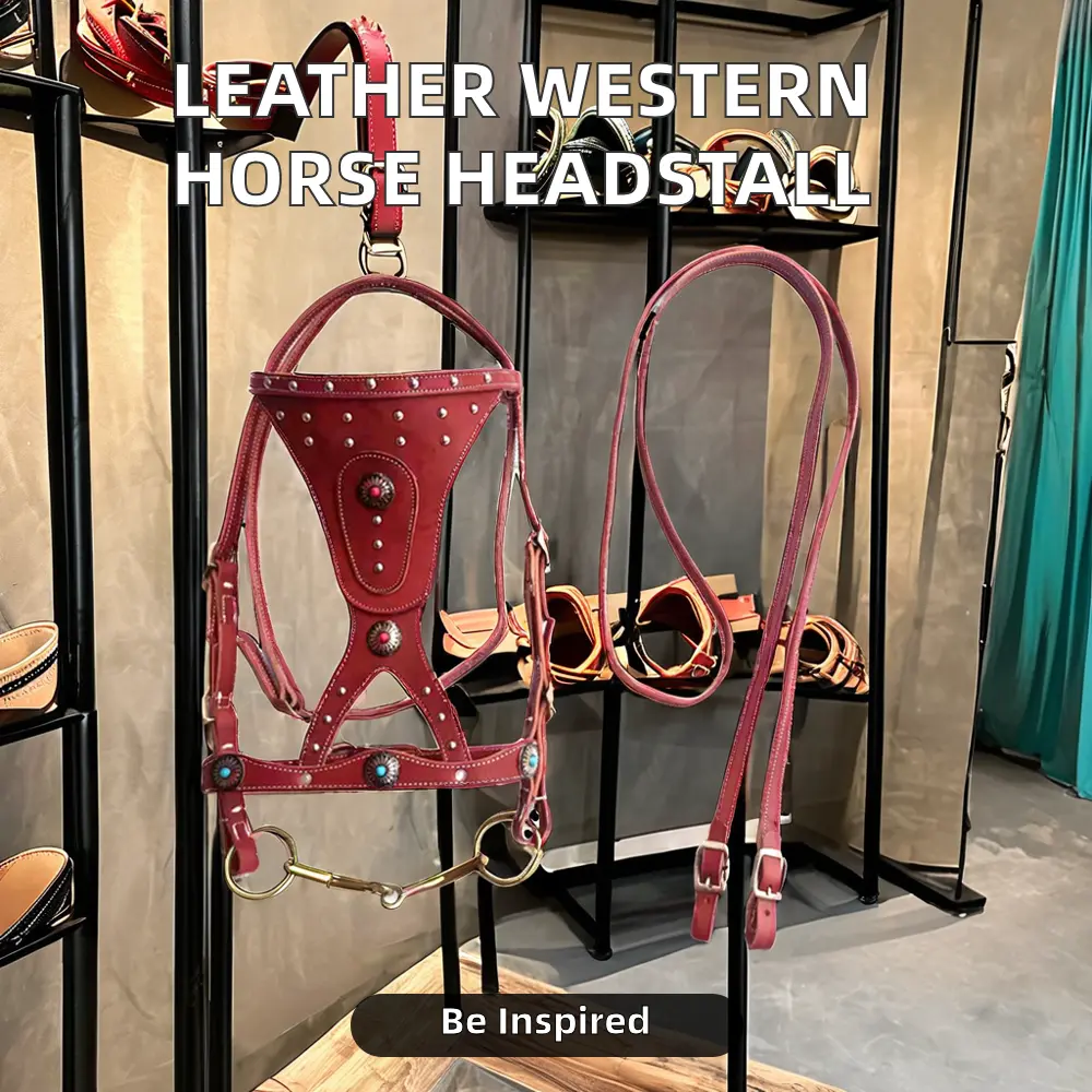 Fancy Leather Horse Bridle With Anatomic Shape and Soft Padded Headpiece for Extra Comfort Horse Bridle
