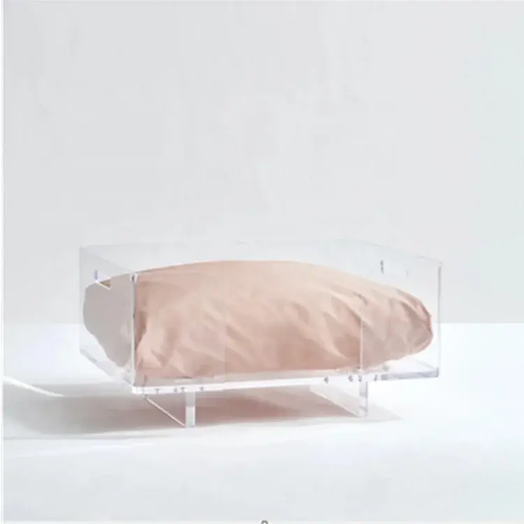 Factory Customized Clear Acrylic Pet Bed Modern Dog Bed Pet plastic bed