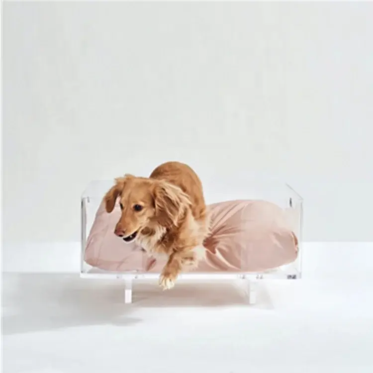 Factory Customized Clear Acrylic Pet Bed Modern Dog Bed Pet plastic bed