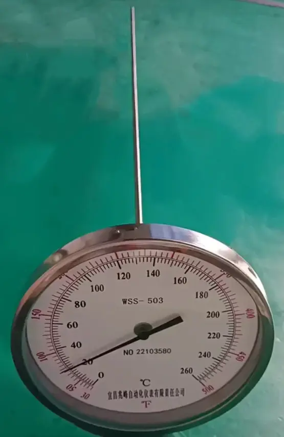 Petrol Chemical Power Plant Temperature Instrument Dial 150mm Bimetal Thermometer