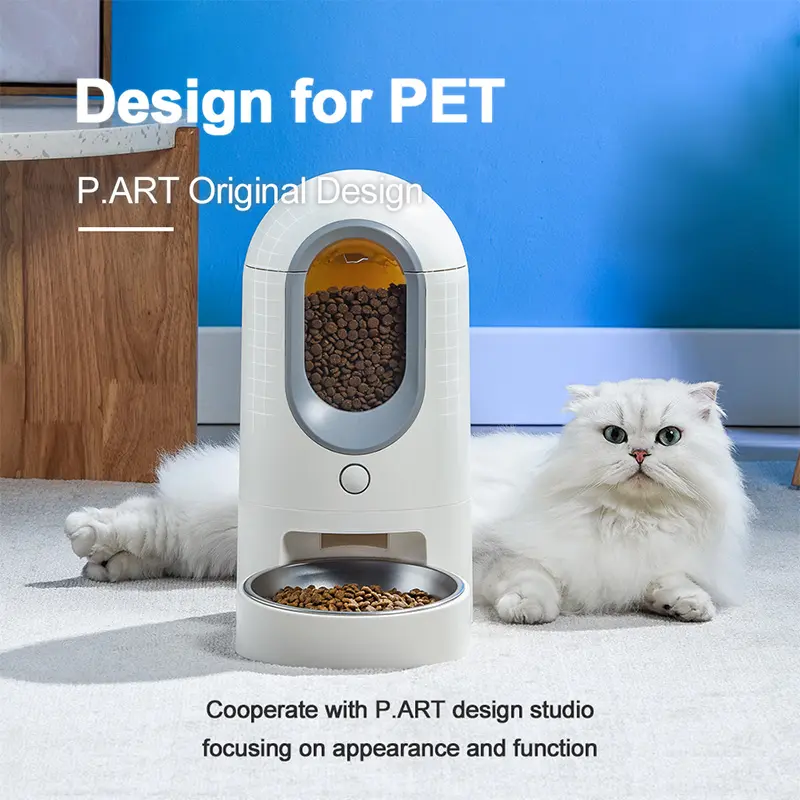 Wholesale Smart Tuya App Control Monitoring Large Capacity Dual Power Supply Operated Automatic Cat Dog Food Dispenser