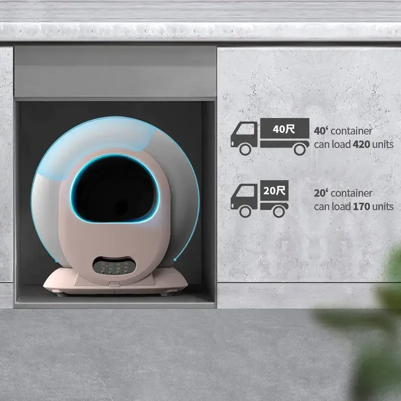 Fast shipping low noise app wifi touch control Intelligent electric self cleaning large smart automatic cat litter box