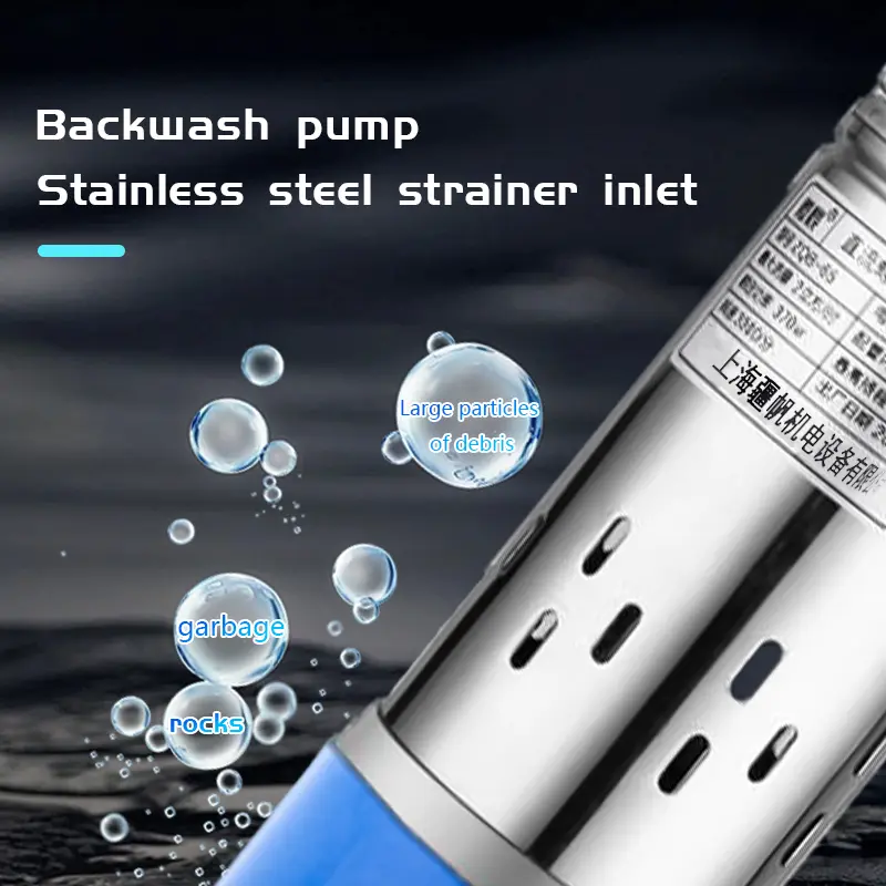 Qlozone koi pond aquarium fish tank filter backwash pump wholesale solar agricultural irrigation circulation water pump