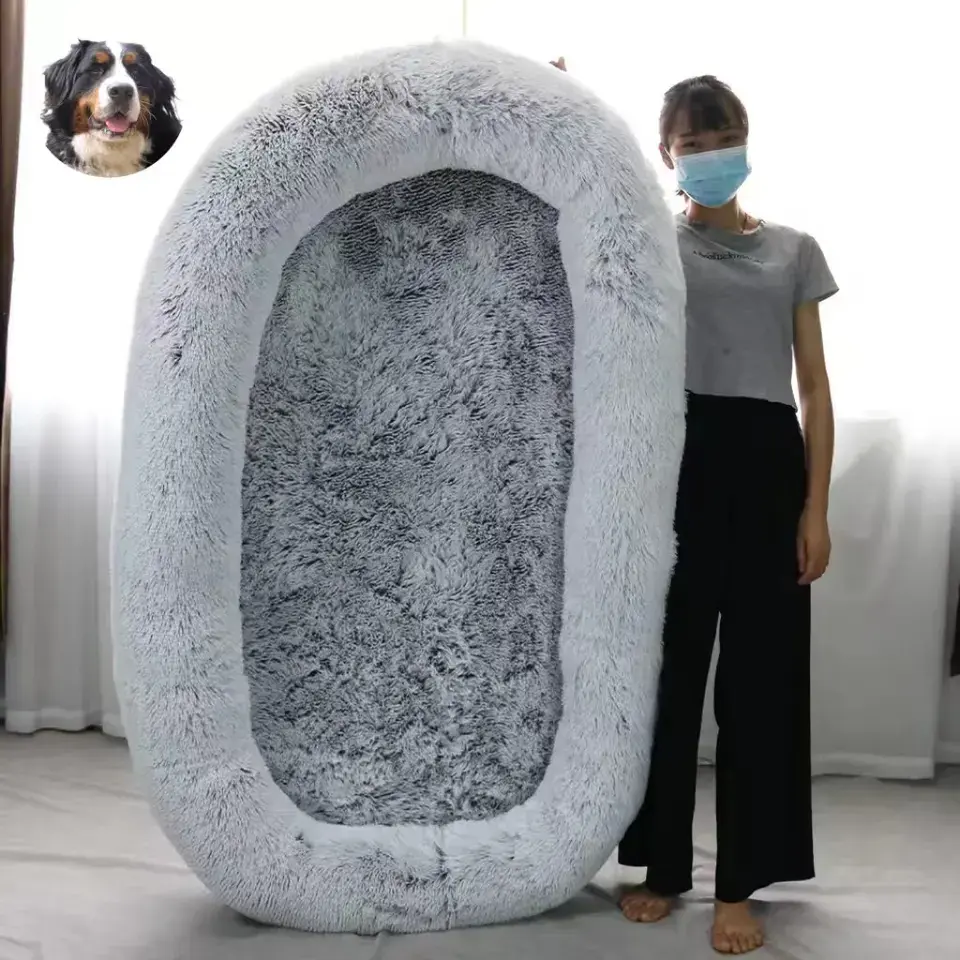 Wholesale Large Round Human Pet Dog Sofa Multi-Dog Sleeping Mat Removable Bed for Adult and Pet Dog