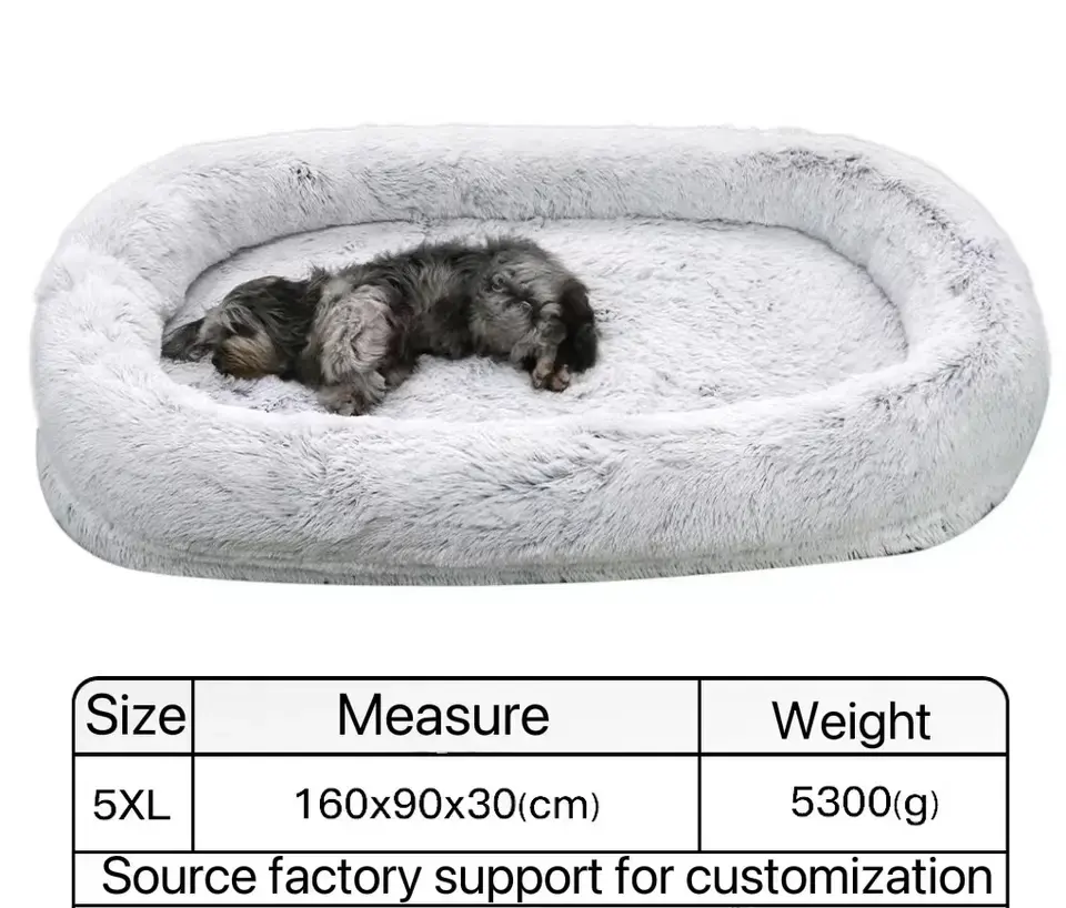 Wholesale Large Round Human Pet Dog Sofa Multi-Dog Sleeping Mat Removable Bed for Adult and Pet Dog