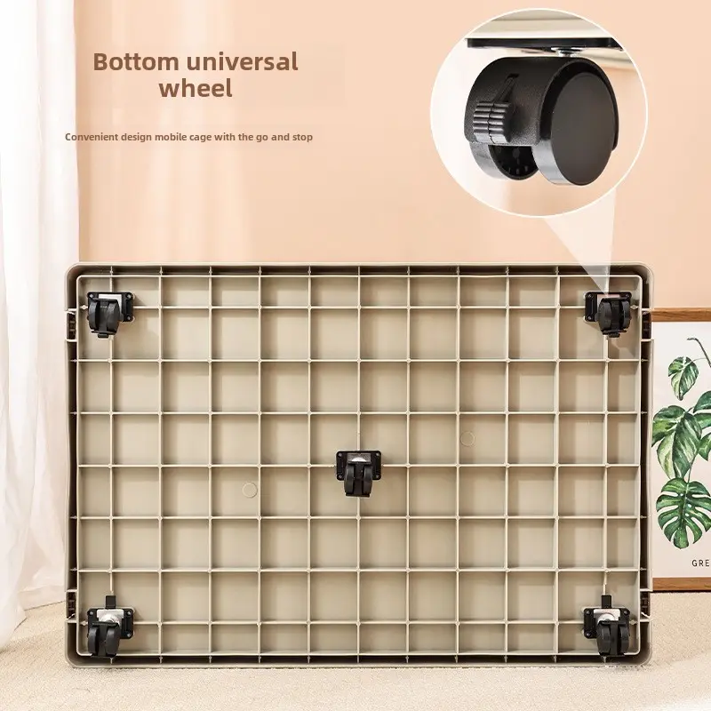 Factory Direct Sales Indoor/Outdoor Stackable Removable Plastic Pet Dog House Cages