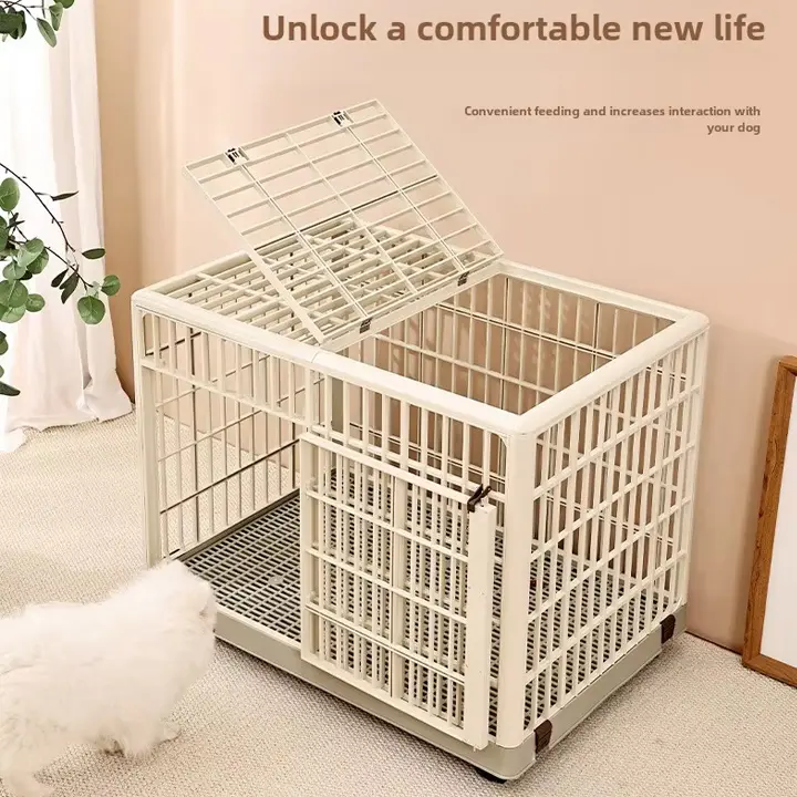 Factory Direct Sales Indoor/Outdoor Stackable Removable Plastic Pet Dog House Cages