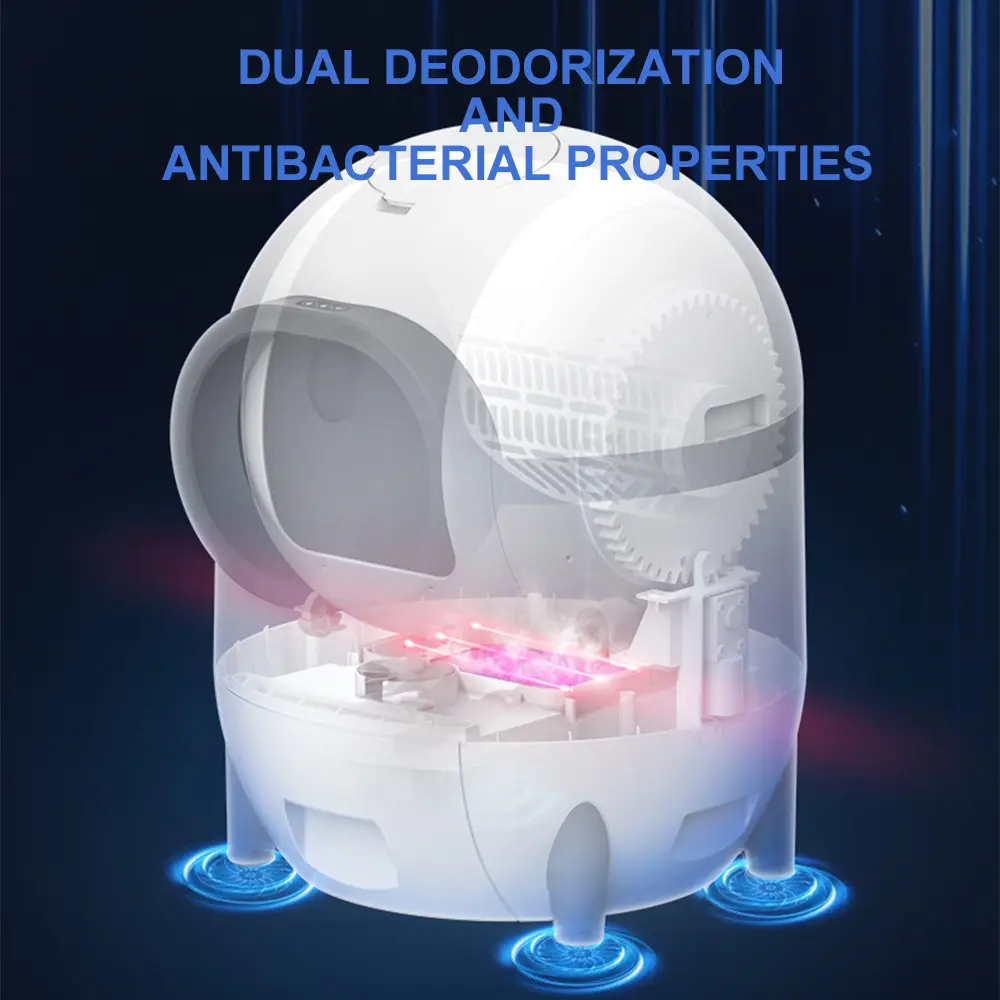 Pet Supplies Smart Large Cat Litter Box Fully Enclosed Automatic Cat Toilet for Cats