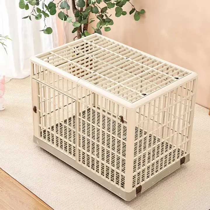 Factory Direct Sales Indoor/Outdoor Stackable Removable Plastic Pet Dog House Cages
