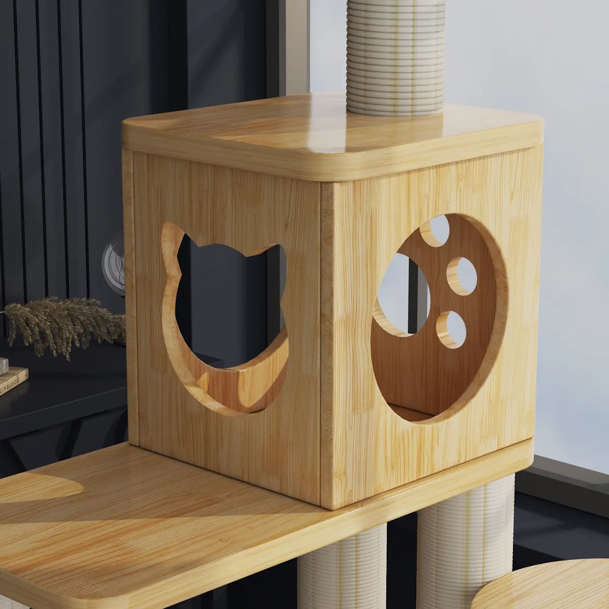 Hot Sell Modern Multi-Level Cat Climbing Frame Cat Tree Towers Pet Play House Furniture for Cat