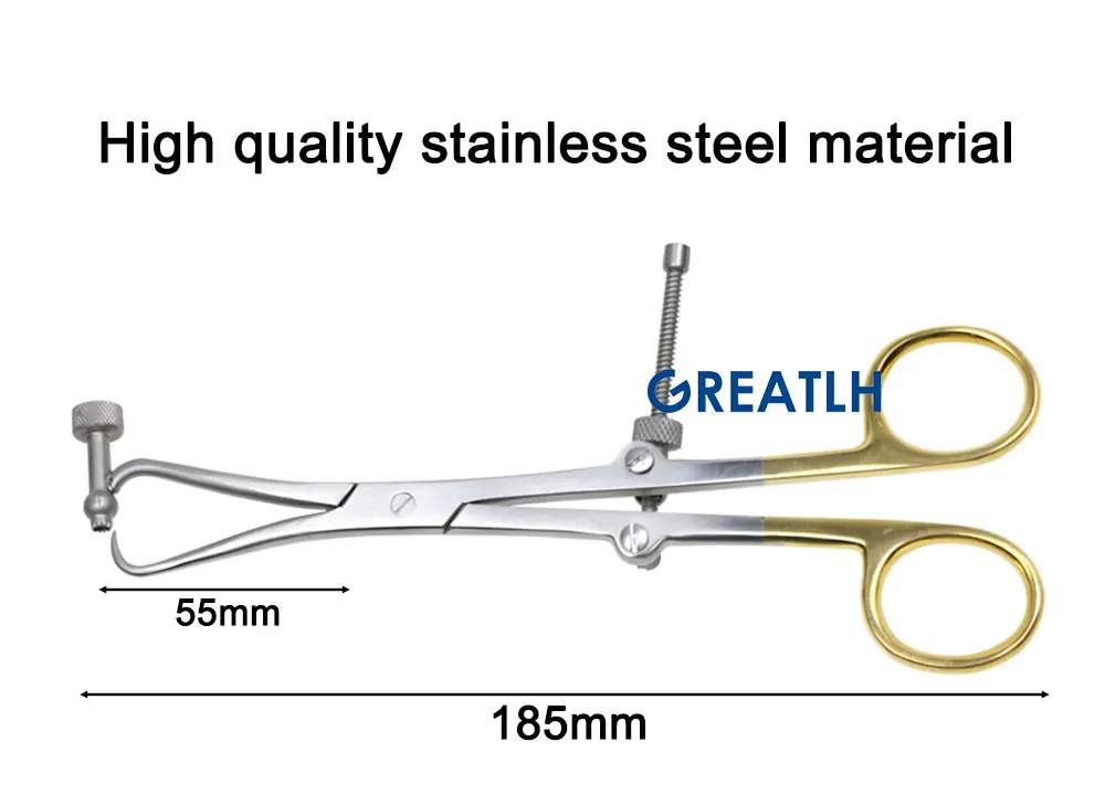 Stainless Steel Bone Reduction Forceps with Drill Guide Bone Plate Holding Forceps Orthopedic Pet Surgical Instrument