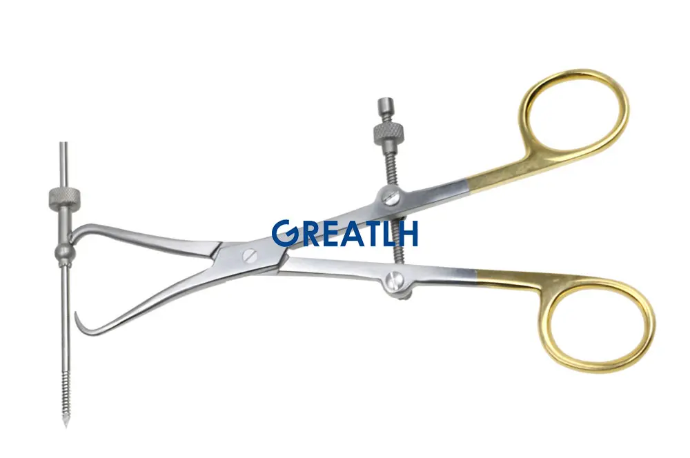 Stainless Steel Bone Reduction Forceps with Drill Guide Bone Plate Holding Forceps Orthopedic Pet Surgical Instrument