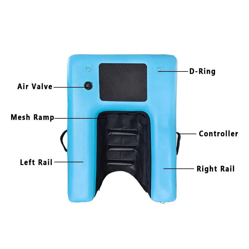 Foldable Non-Slip Dog Dock Inflatable Dog Water Ramp Pool Float Floating Ramps for Dogs