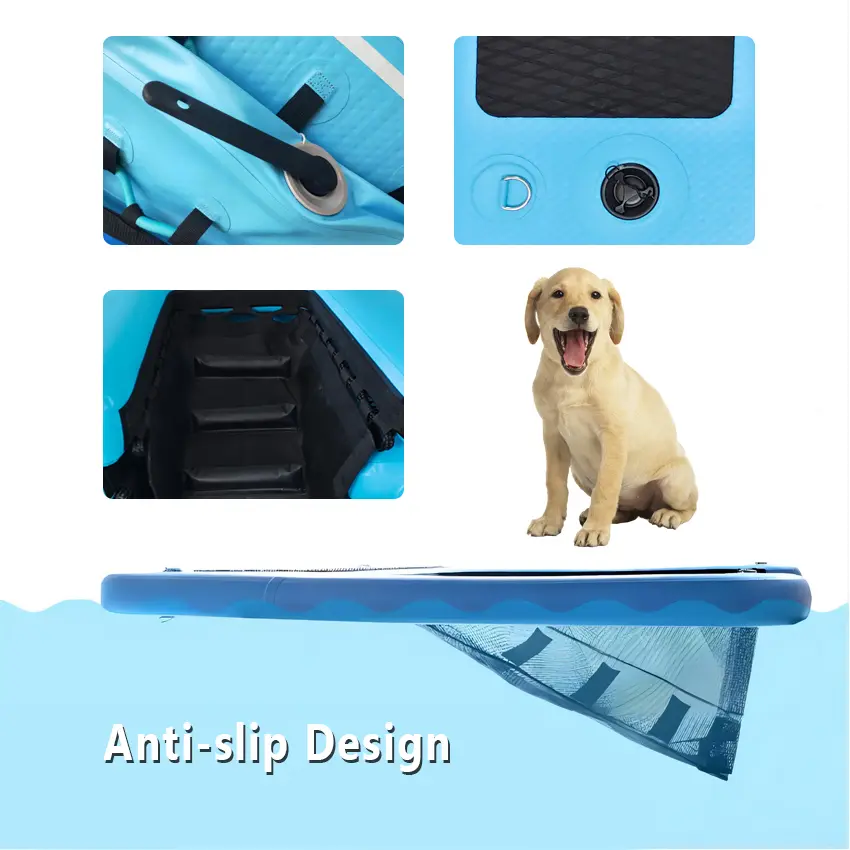 Foldable Non-Slip Dog Dock Inflatable Dog Water Ramp Pool Float Floating Ramps for Dogs