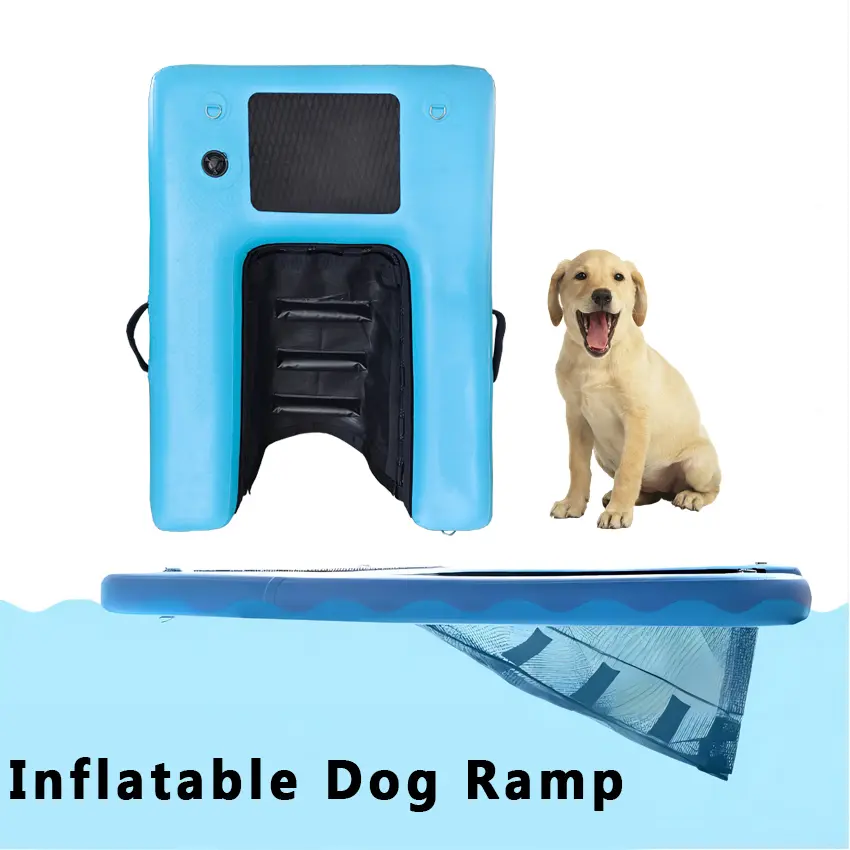 Foldable Non-Slip Dog Dock Inflatable Dog Water Ramp Pool Float Floating Ramps for Dogs
