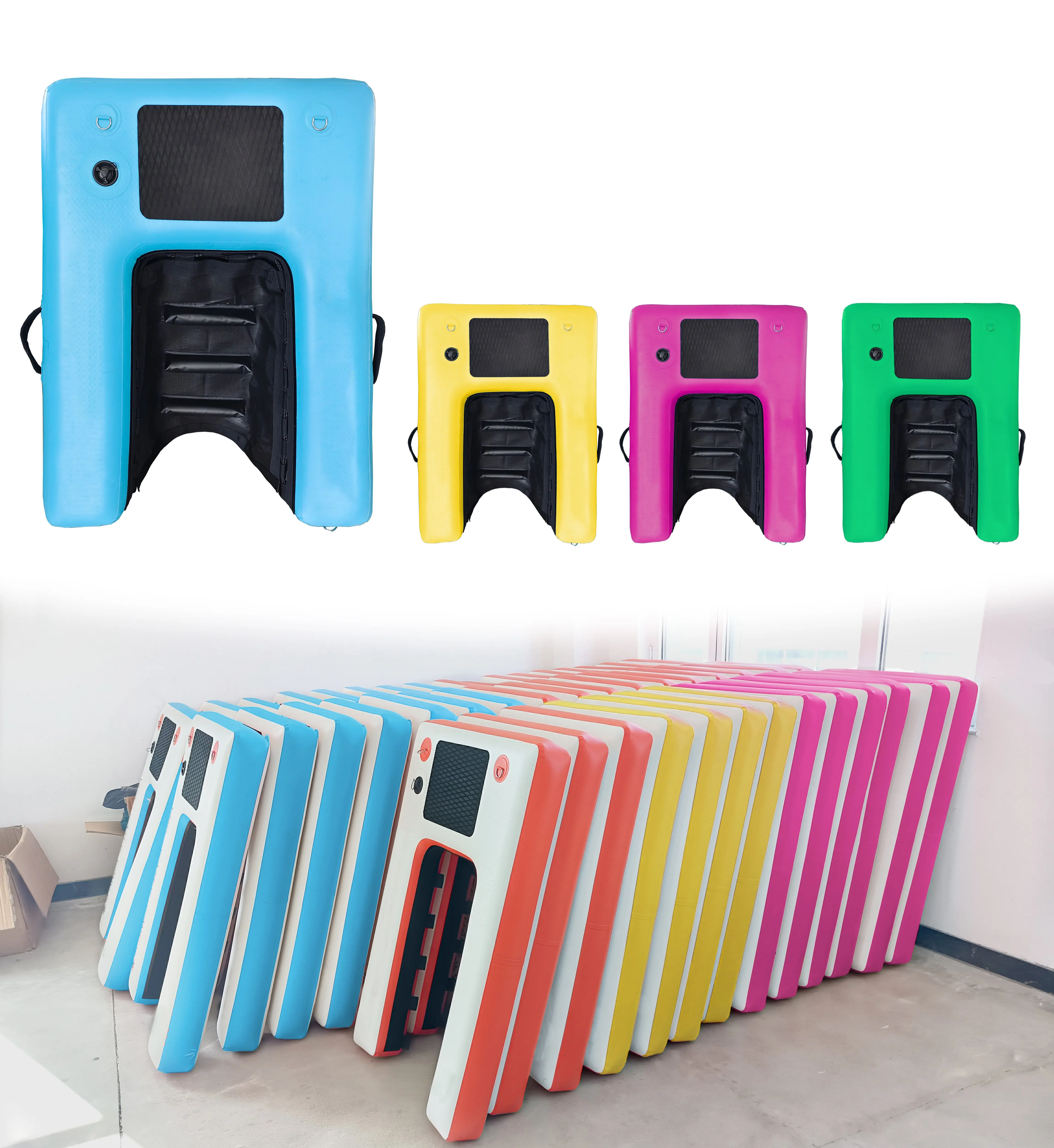 Foldable Non-Slip Dog Dock Inflatable Dog Water Ramp Pool Float Floating Ramps for Dogs
