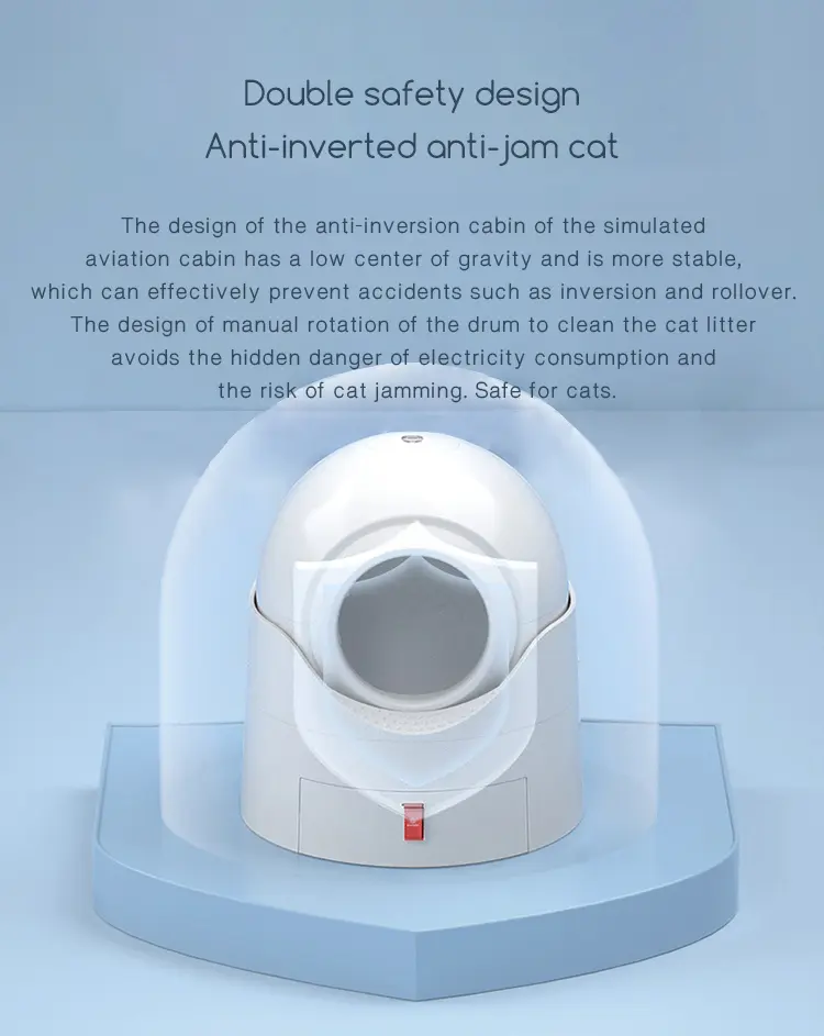 Hot Sale Warehouse Semi-Intelligent Self Cleaning Cat Toilet Smart Cat Litter Box for Cats