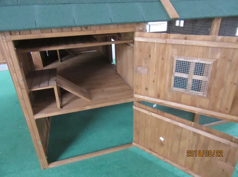Ramp Garden farm Pet Home Chicken Nesting Box Wooden Backyard Small Animal House Outdoor Cat cage with ramp