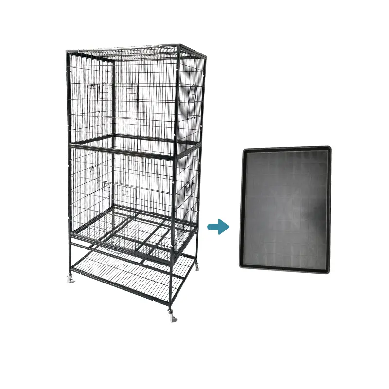 High Quality Large Space Bird Cage Foldable Breeding Cage Double-layer Bird Cage Suitable for Parrots, Pigeons and Canaries