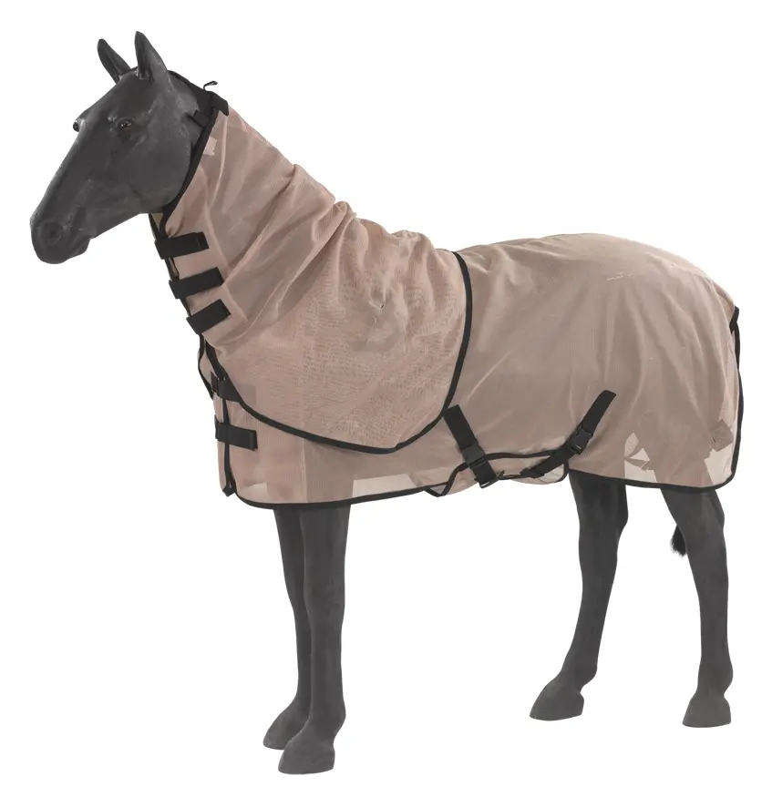 Horse Fly Sheet Wholesale Equine Products Horse Equipment Blanket Hooded Horse Fly Mesh Rug