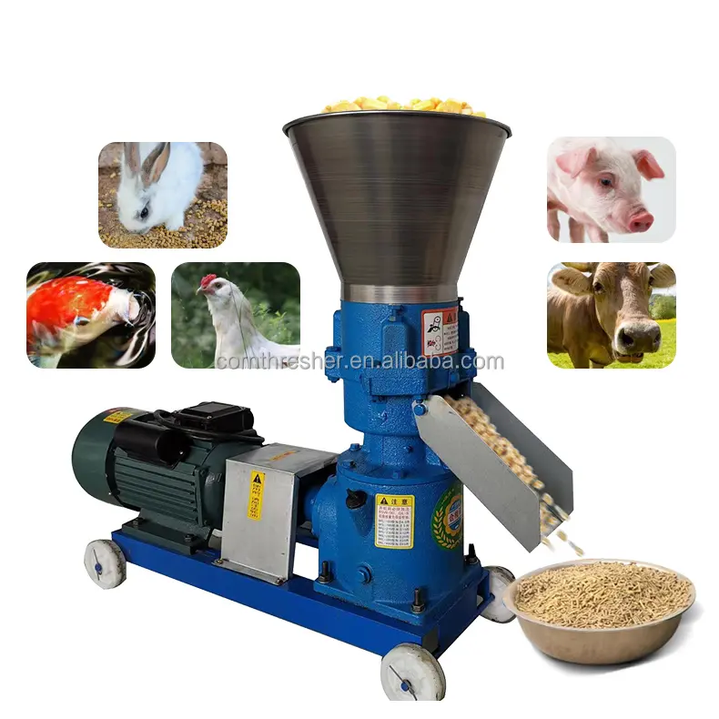 Small Farm Animal Feed Pellet Machine Manufactured for Dogs Fish Birds Pigs Chickens for Small Farm Use