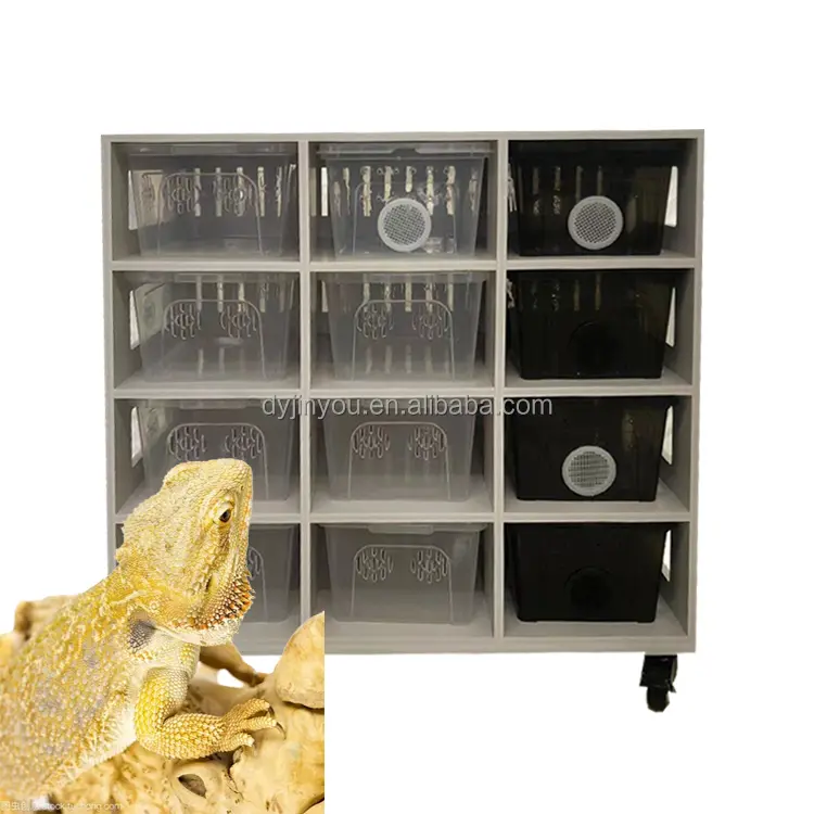 Flat Packaging PVC Pet House Stacked Composite Reptile Breeding Racks, Geckos, Lizards, Snake Farms, Accept Custom