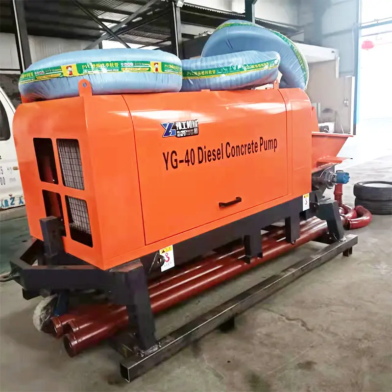 YG 13-15m³/h concrete pump in dubai 120m horse mixer pump concrete machine cement pump machine concrete