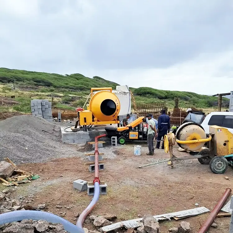 YG 13-15m³/h concrete pump in dubai 120m horse mixer pump concrete machine cement pump machine concrete