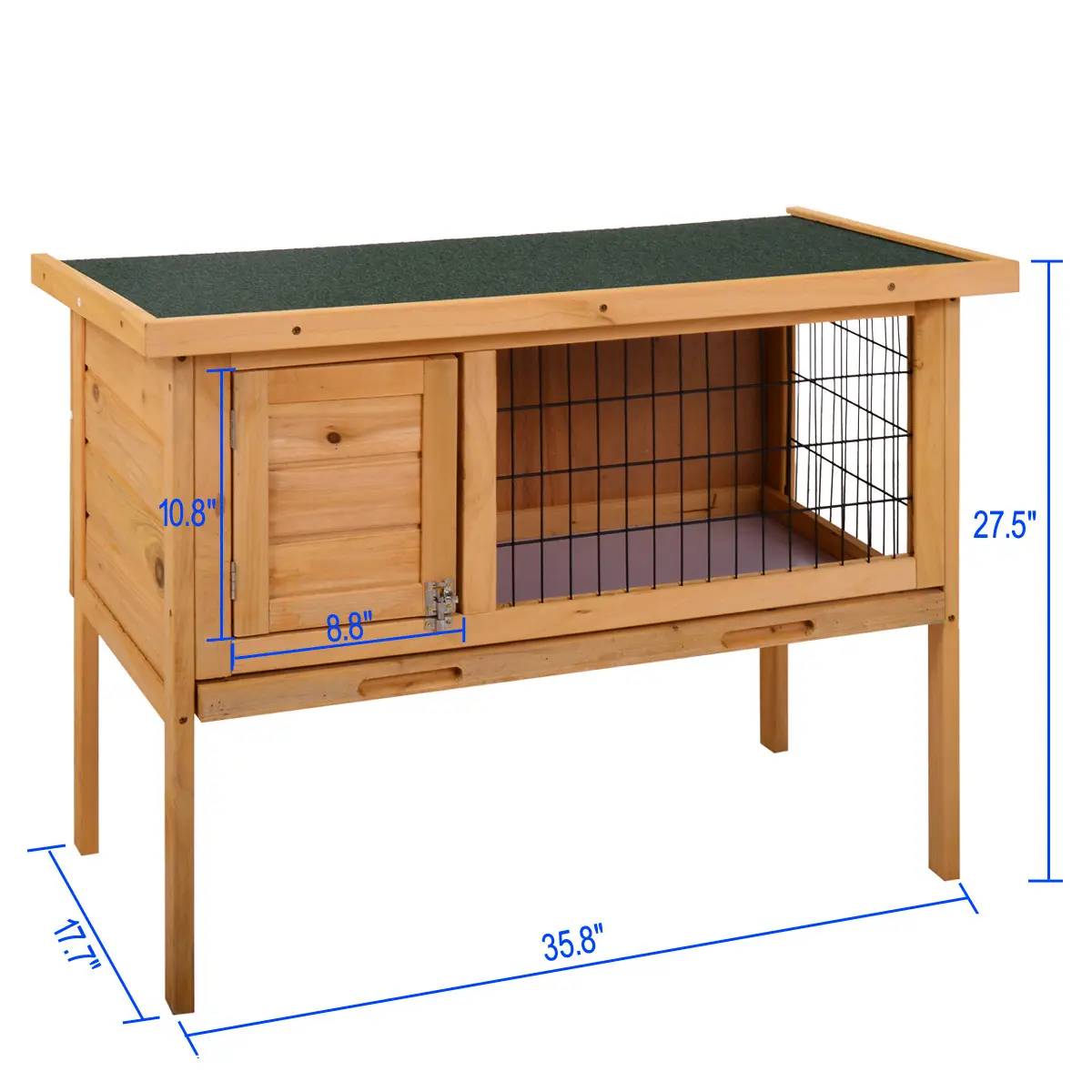 Large Rabbit Hutch with BASE Chicken Coop 2 Storey Guinea Pig Pet Cage House