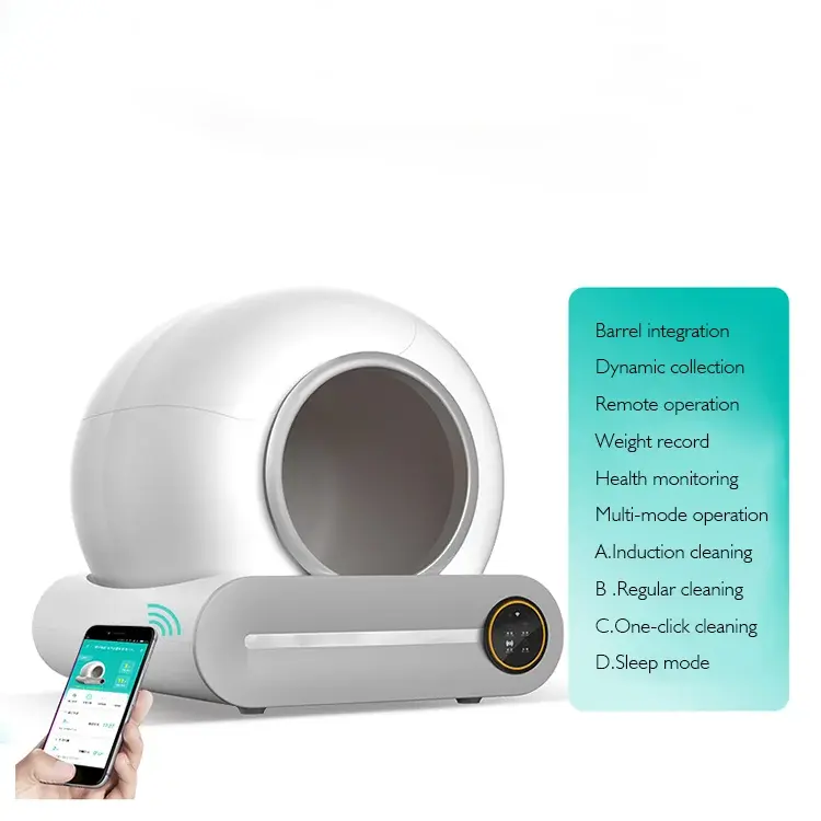 Quick Self-cleaning Portable Automatic Cat Toilet With UV Light cat litter box enclosure litter 4 cat training toilet kit