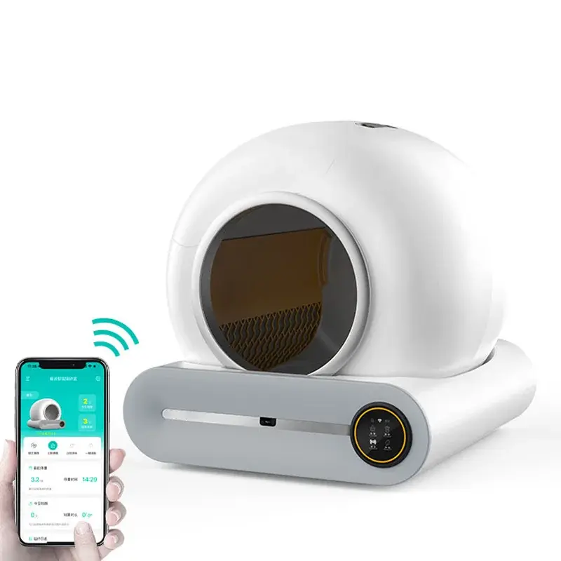 Quick Self-cleaning Portable Automatic Cat Toilet With UV Light cat litter box enclosure litter 4 cat training toilet kit