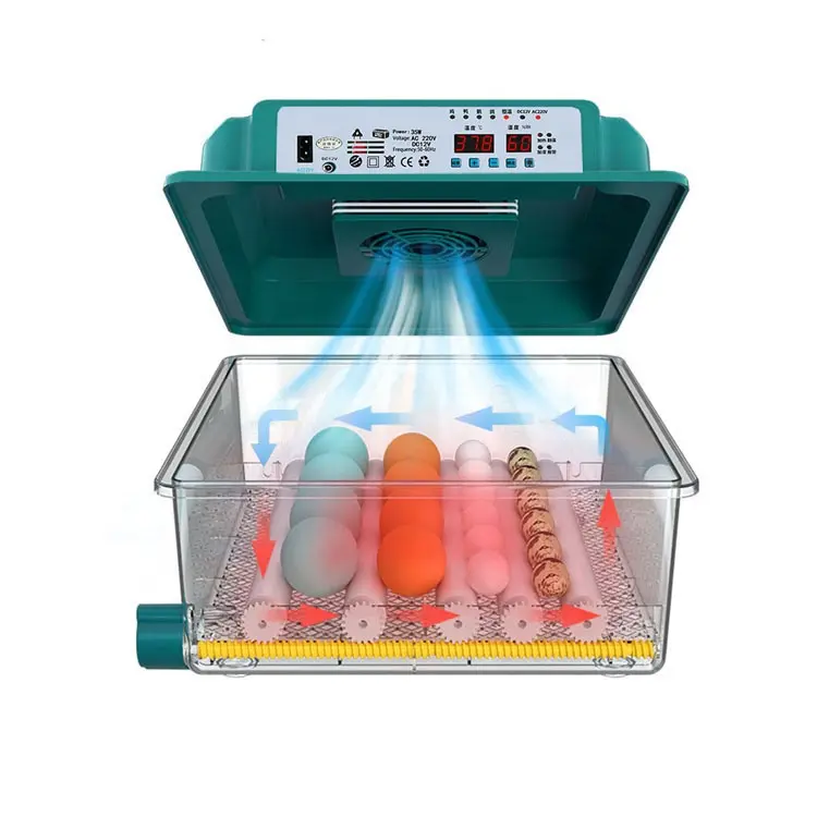 Mini Egg Incubator Fully Automatic Incubator 16 Eggs Hatching Machine