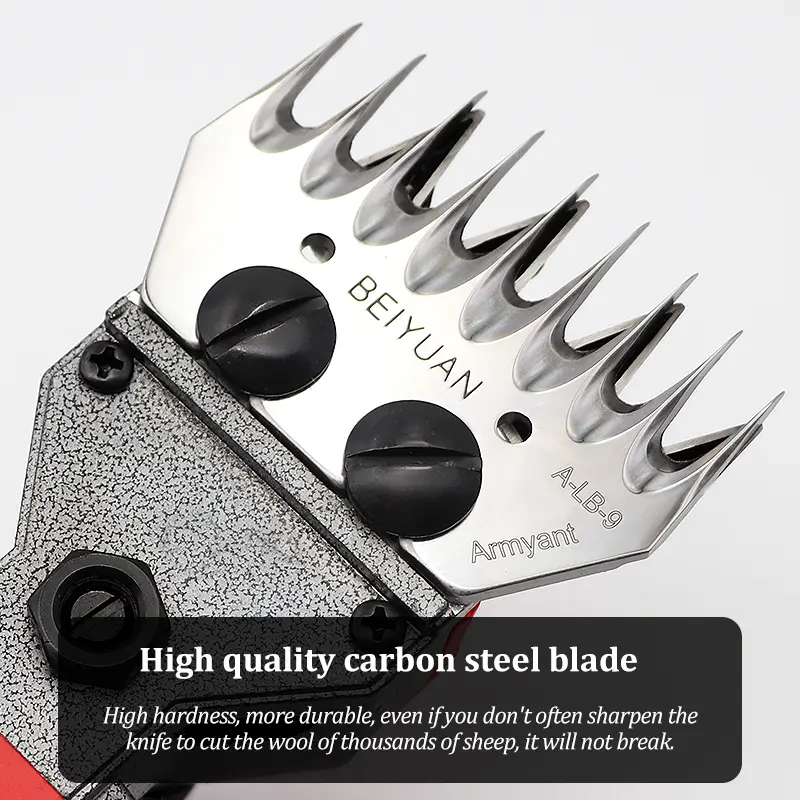 220V Electric Speed Adjustable Goat Hair Cutter Machine Red 9 Tooth Sheep Shear Machine Sheep Clipper