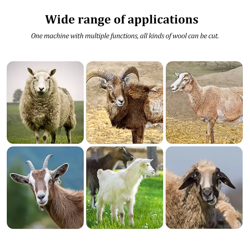 220V Electric Speed Adjustable Goat Hair Cutter Machine Red 9 Tooth Sheep Shear Machine Sheep Clipper