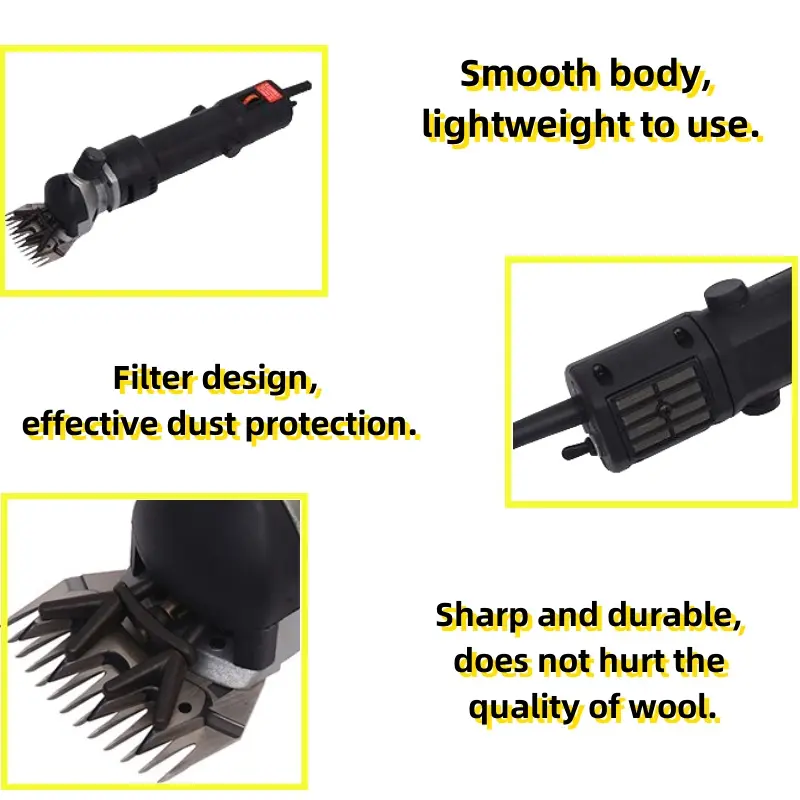 690W Wool Shearing Machine for Sheep Electric Sheep Wool Shear Machine Sheep Wool Shear