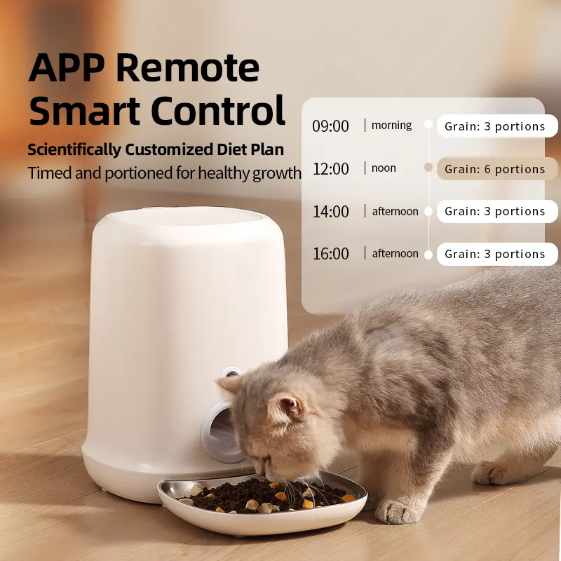 New Design Automatic Smart Pet Feeder Multifunctional Food Control Dispenser for Cat & Dog
