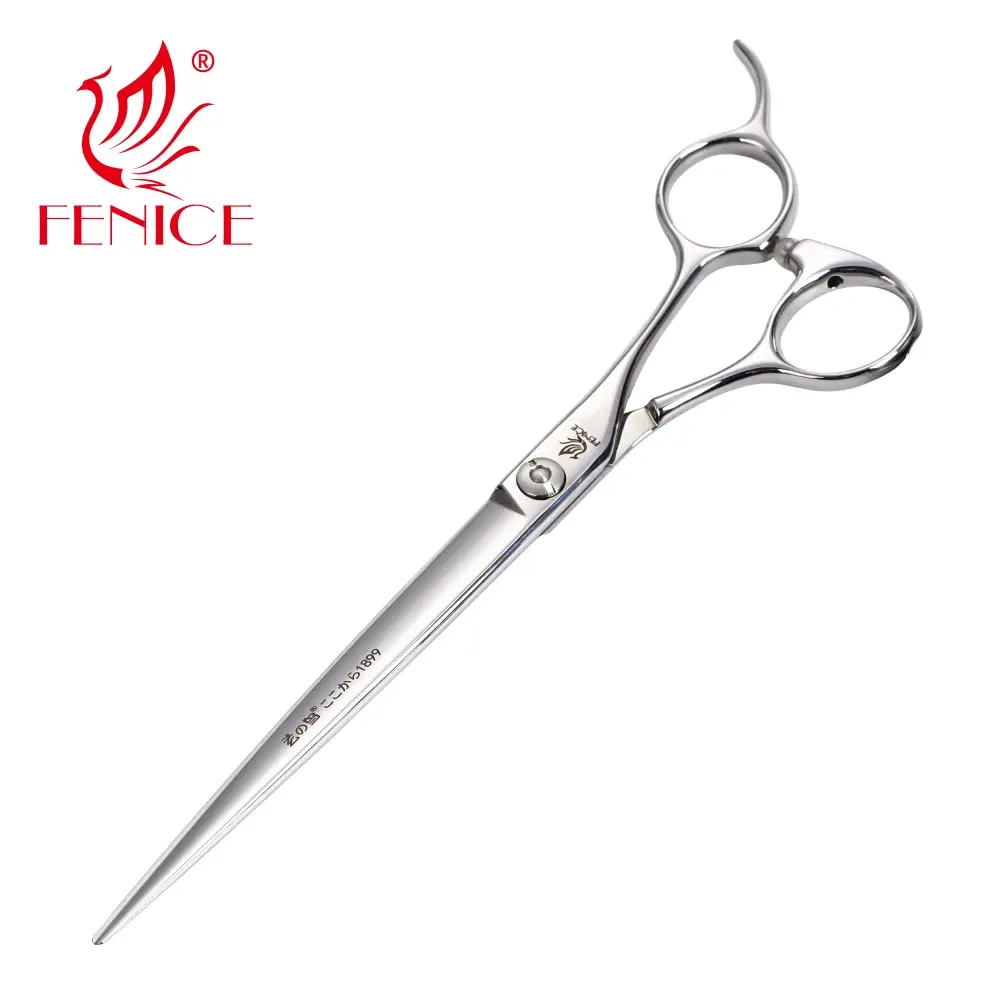Fenice ATS 314 Alloy Steel Sharp Blade Fenice Professional Pet Grooming Straight Scissors