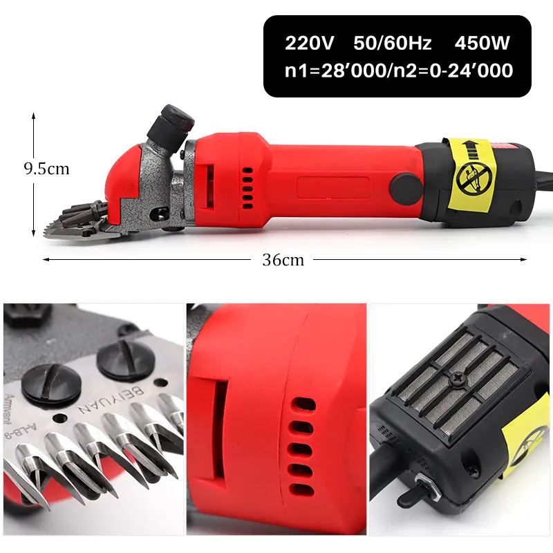 220V Electric Goat Sheep Wool Shearing Machines Adjustable Speed Goat Hair Cutter Clippers Machine for Sale